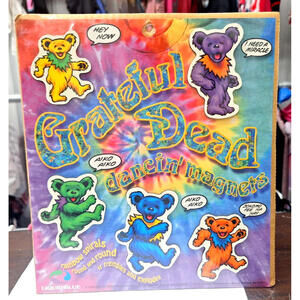 RARE Liquid Blue~ GRATEFUL DEAD Collectors DANCIN' BEAR MAGNETS 1996 (Sealed)